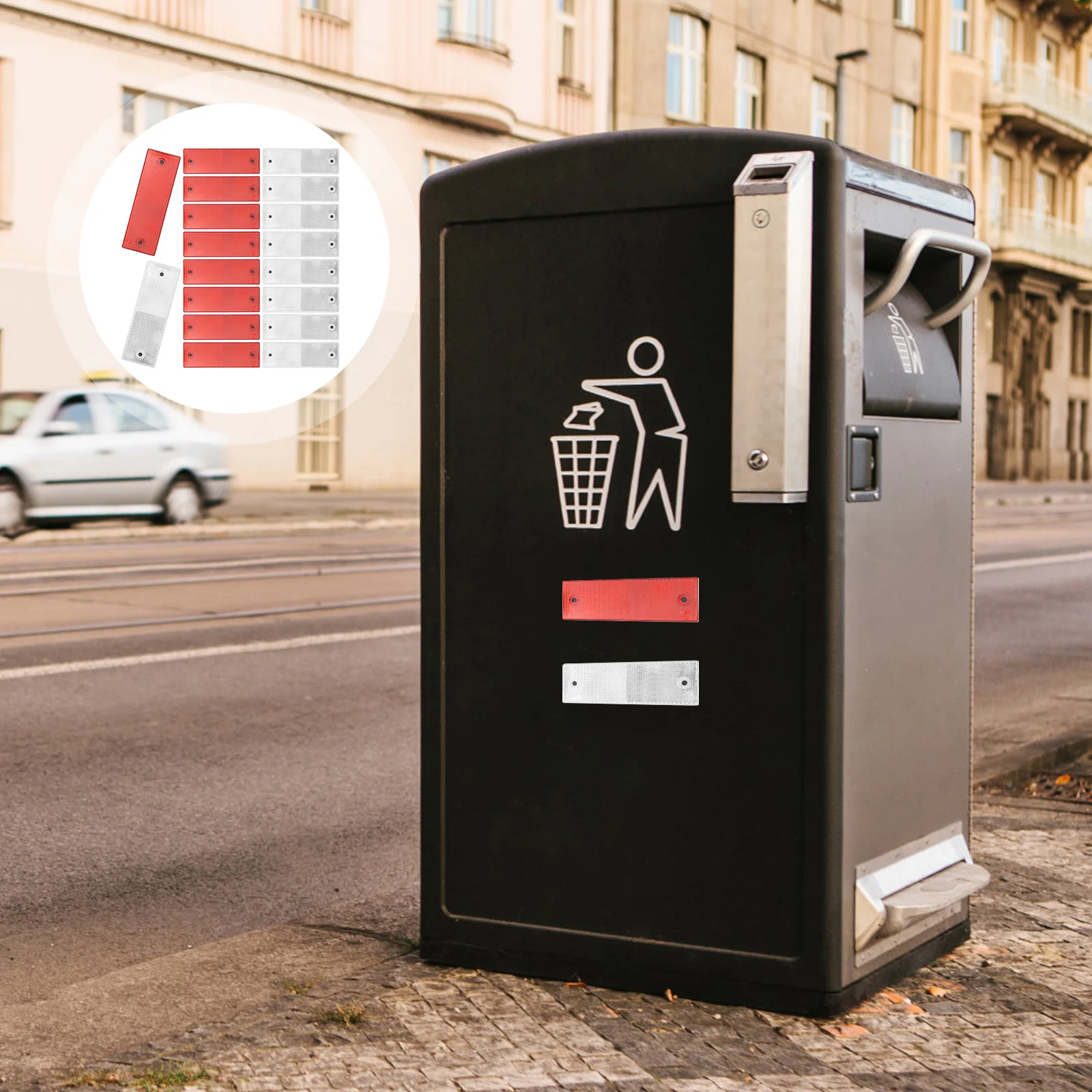 

20Pcs Reflective Safety Tape High Visibility Reflective Stickers for Car Trailer Truck Outdoor Waterproof Reflector Tape