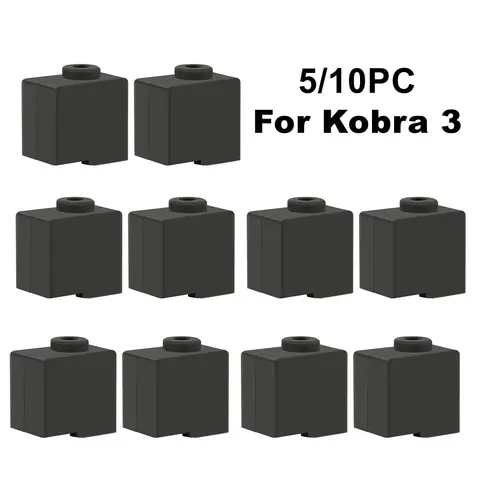 Anycubic Kobra 3 가열 블록 커버 용 5/10PCS 실리콘 양말 Kobra 3 콤보, 그레이 컬러 용 핫 엔드 단열 케이스