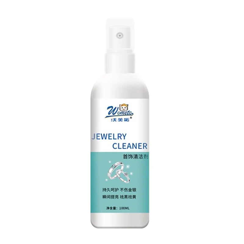 Jewelry Cleaner Cleaning Solution Tarnish Remover Stain-free Diamonds Gold Jewelry Clean Liquid