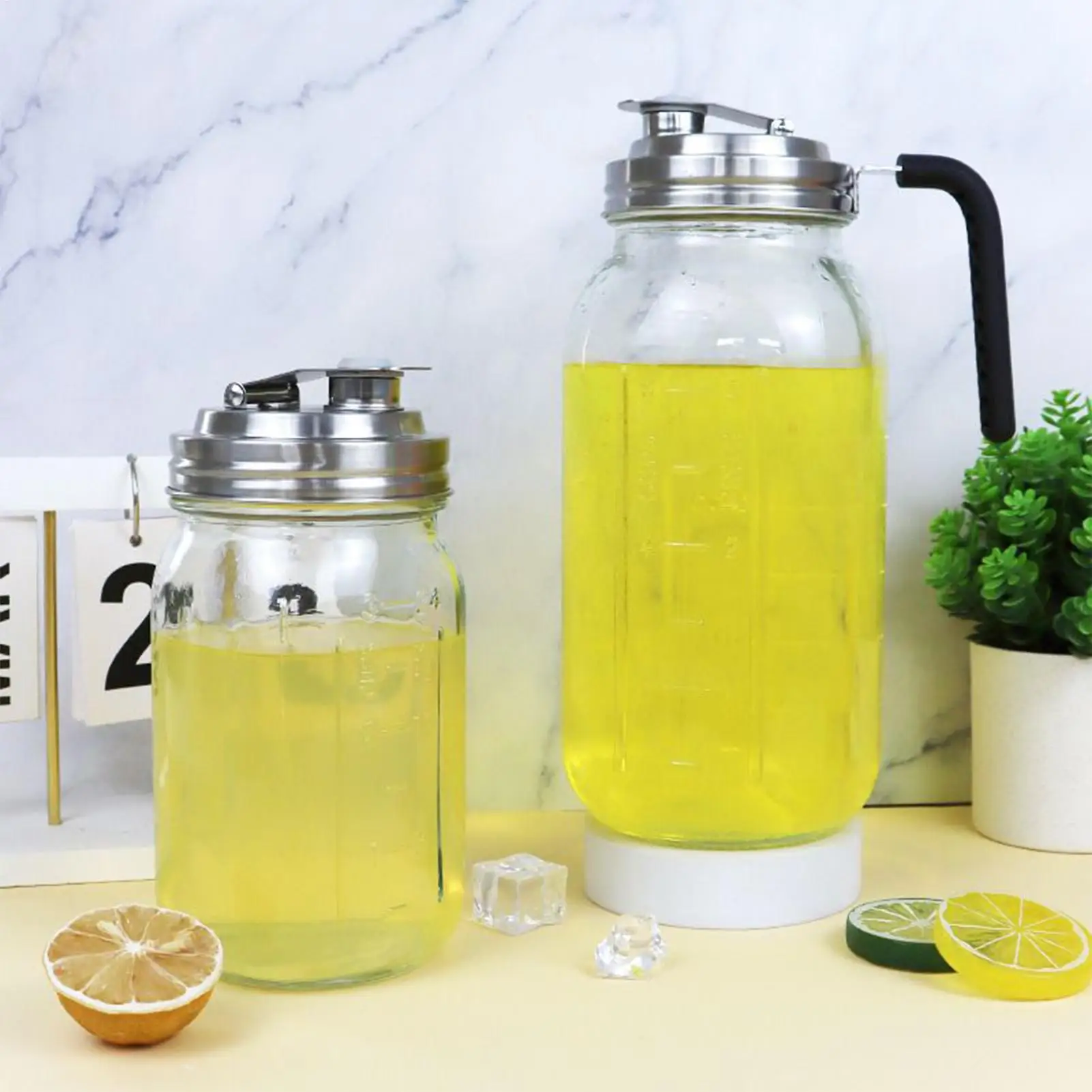 

Стеклянная банка для консервирования с крышкой, 32 унции, обычный держатель для напитков, банка для консервирования с ручкой для сока, йогурта, молока, кофе, чая