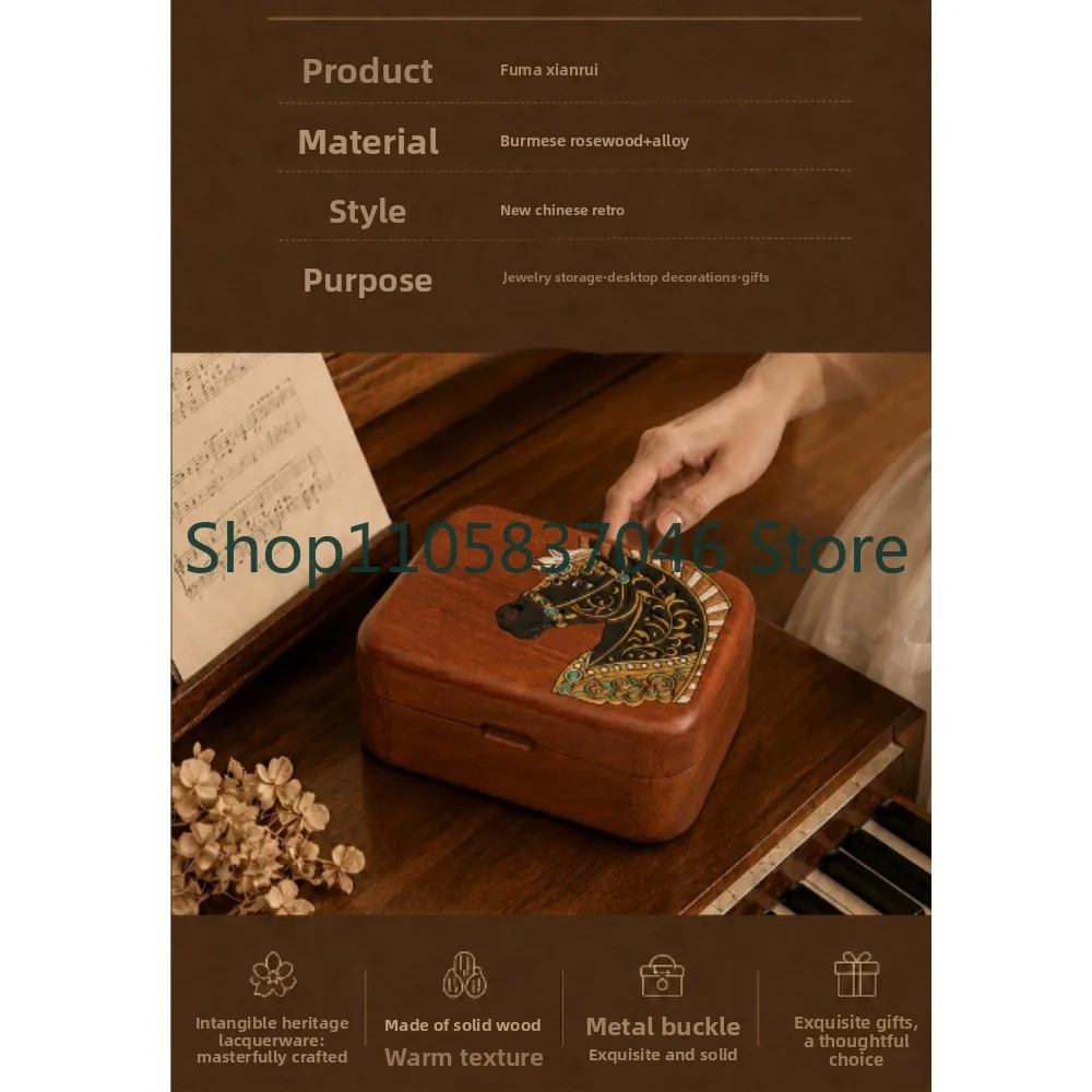 Solid wood storage, high-end, exquisite, practical, commemorative gift, girl's birthday gift