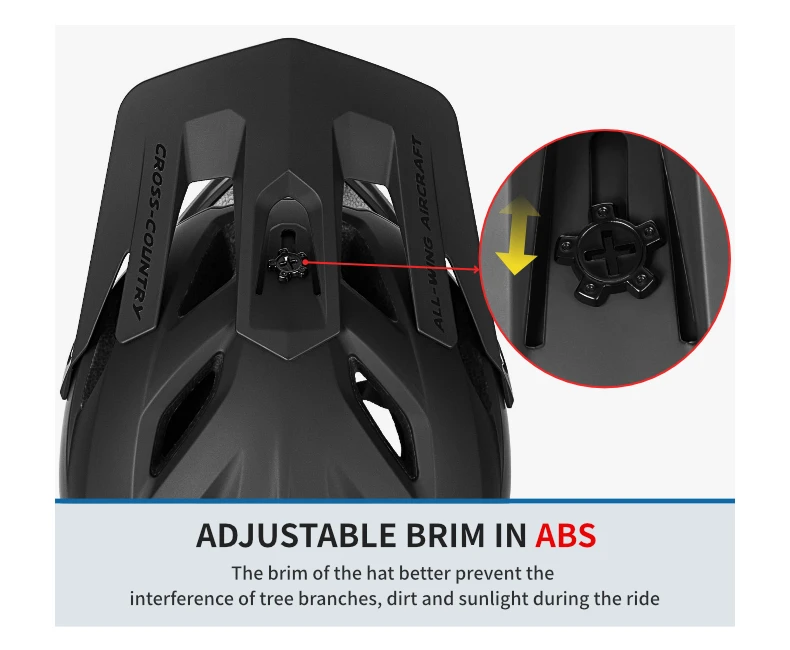 BATFOX Full Face Mountainbike Helm Offroad-Zertifizierung Sicherheit MTB Casco Fahrrad Integral geformte Reiten Fahrradhelme – Detail 8