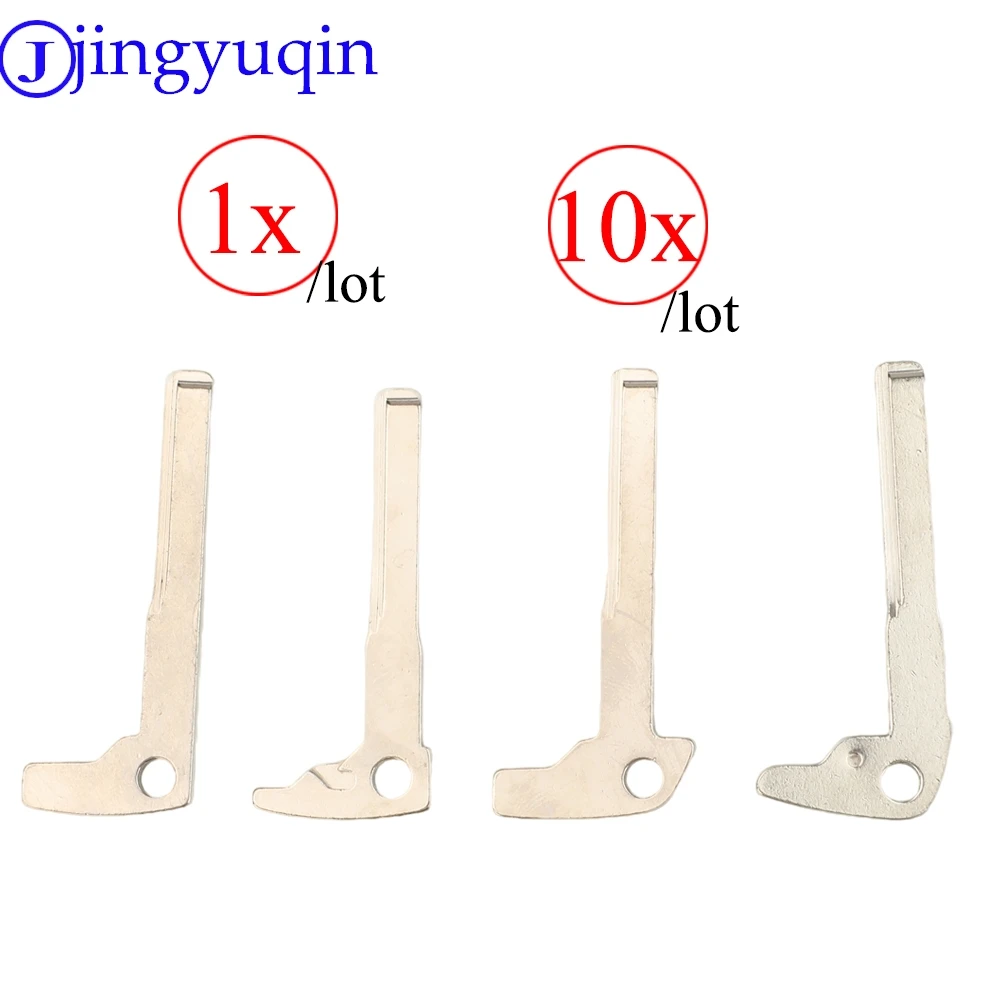 Jingyuqin 1/10pcs New Remote Arrival Smart Chrome Blank Key Replacement Uncut Blade lade Insert For Mercedes Benz key blade