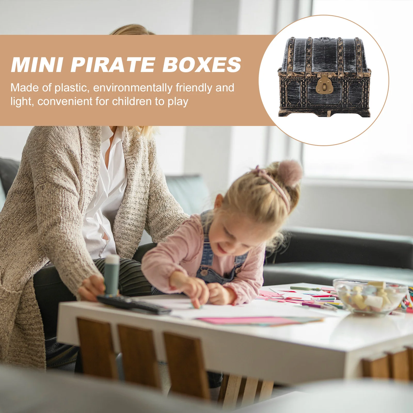 

Treasure Chest Loot Bag for Miniature Pirate Nursery Medium Set