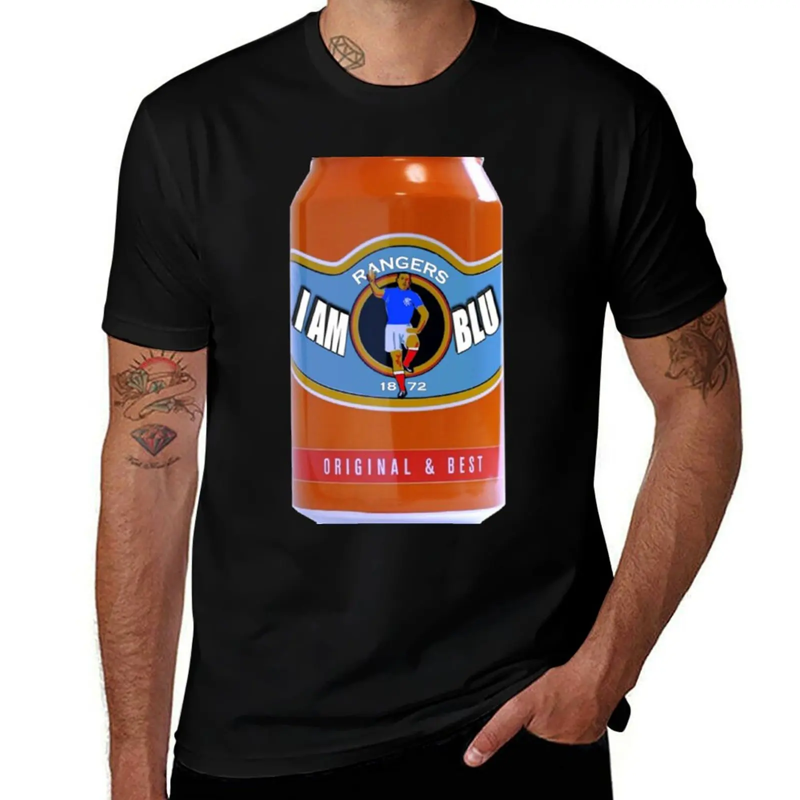 

Glasgow Rangers T-Shirt Short sleeve tee funny shirt cotton plus size tops plain white t shirts men