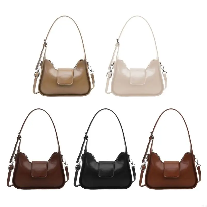 

Stylish PU Leather Shoulder Crossbody Bag For Women 2025 Spring Underarm Handbag 20CA