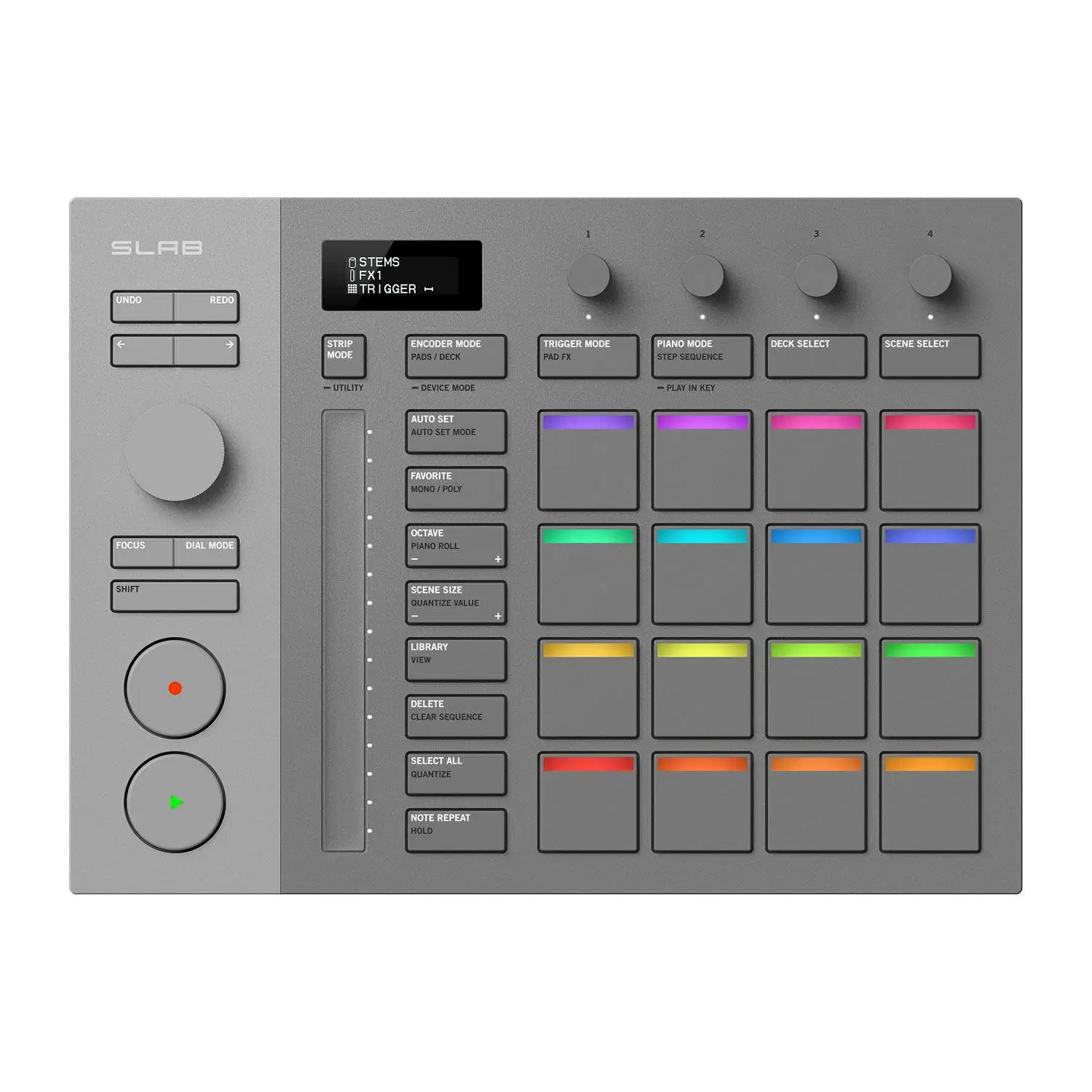 Pioneer AlphaTheta SLAB Serato Studio MIDI Pad Drum Machine Sampling Controller