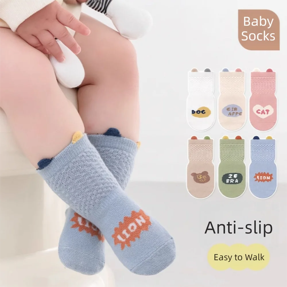 

Fashion Anti-skid Floor Socks Comfortable Breathable Toddlers Infants Socks Cute Ear Short Socks