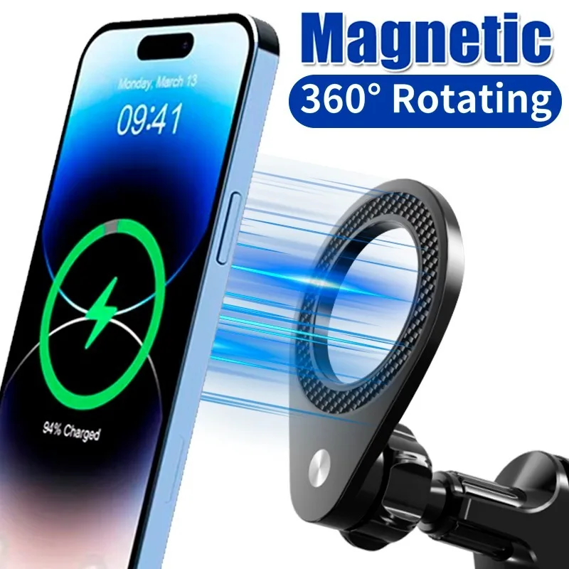 

Магнитный автомобильный держатель для телефона, подходит для портативной автомобильной подставки для мобильного телефона с шаровой головкой 17 мм для Apple Magsafe IPhone 16 15 Samsung
