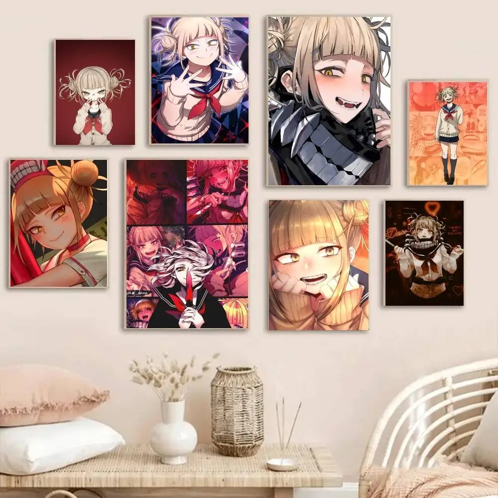 Póster artístico de Anime My Hero Academia Himiko Toga con impresiones, decoración para el hogar, dormitorio, sala de estar, regalo