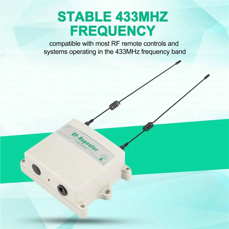 EYFL-2X 433Mhz Smart RF Signal Repeater Remote Control Extender Waterproof Wireless Relay For Garage Smart Home And Security