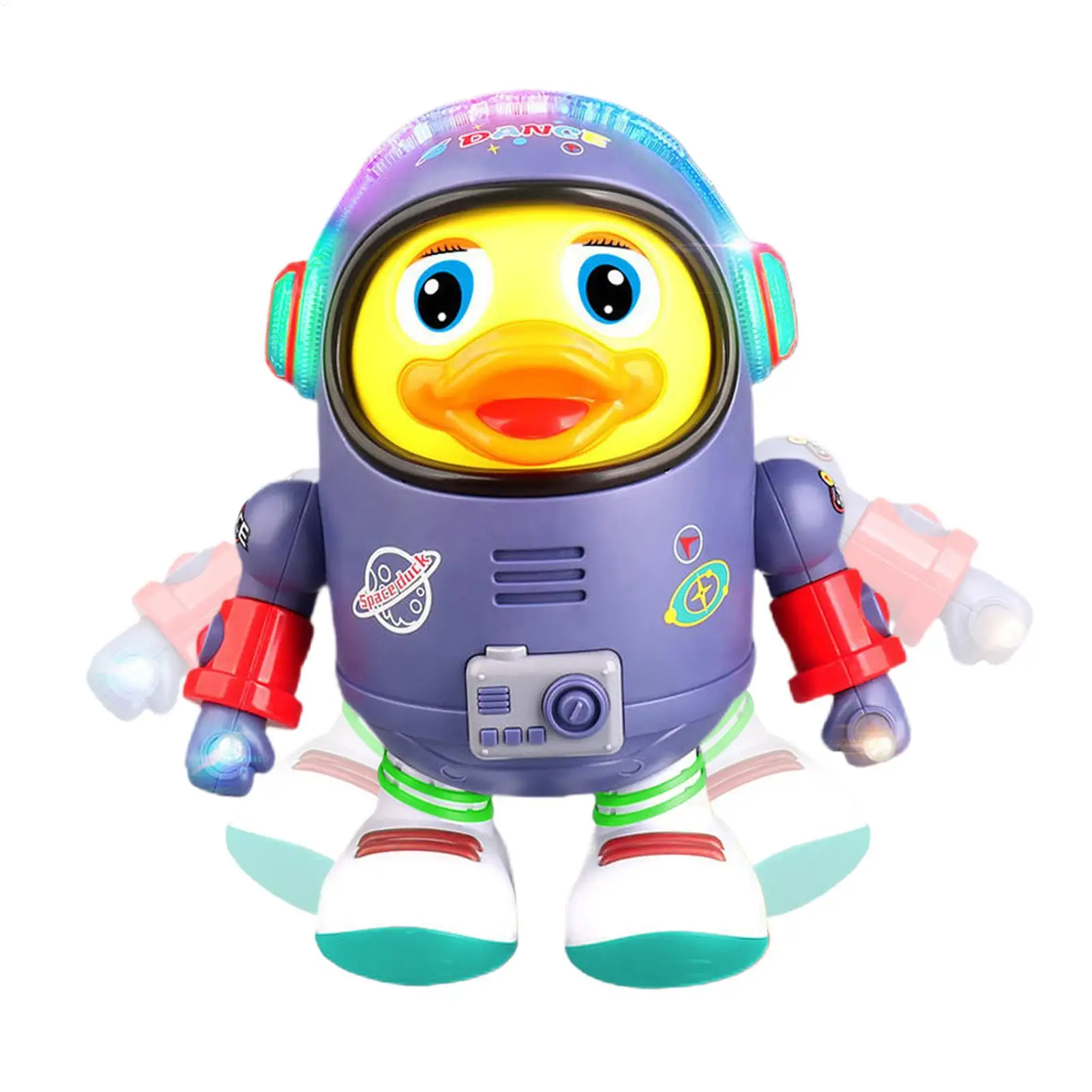 Baby Duck Toy Musical Interactive Toy Space Elements for Infants Babies Kids Gifts Electric with Lights and Sounds Dancing Robo