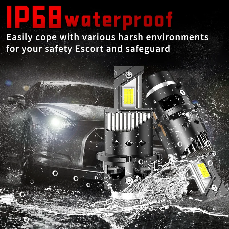 D2R D2S D4S D4R LED Headlight Bulbs D1S D3S White two-sided CSP Chip  Auto Light Plug&Play Car Lamp Xenon HID CANBus Error Free