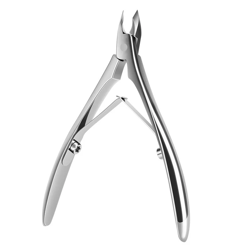 Prego cutícula nipper manicure tesoura de aço inoxidável clipper removedor de pele morta tesoura empurrador ferramenta trimmer cortadores de cutícula