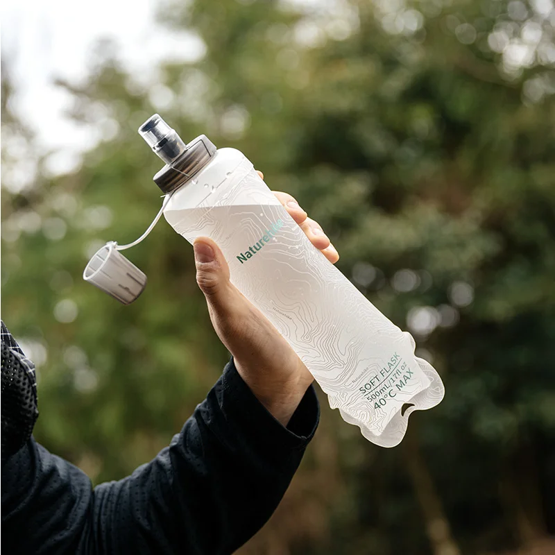 Naturehike 500mml Outdoor Sport Camping Running Sport Bicycle Soft Water Bottle Folding TPU Soft Flask Hiking Water Bag - view 4