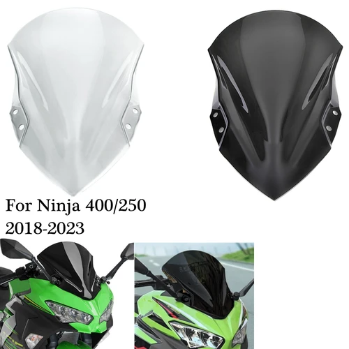 Imagen 2 del producto Parabrisas para Kawasaki NINJA 400, 250, NINJA400, EX400, Ninja250, 2018-2023, 2021, 2020, deflectores de viento