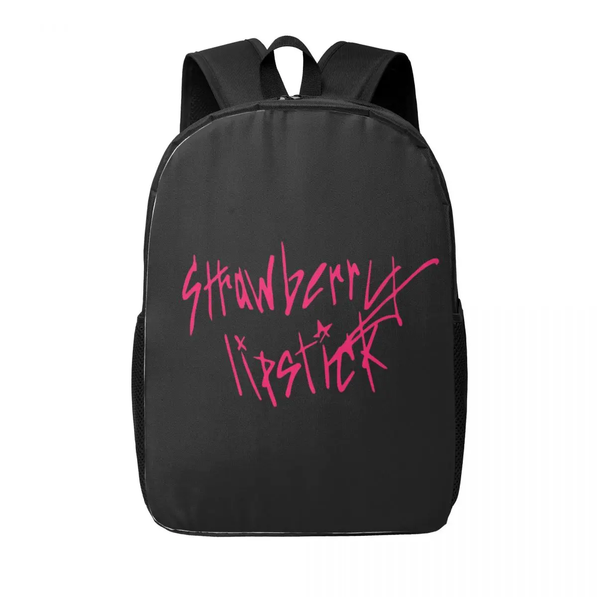 

Strawberry Lipstick Woman Backpacks Boys Girls Bookbag Waterproof Children School Bags Portability Travel Rucksack Shoulder Bag