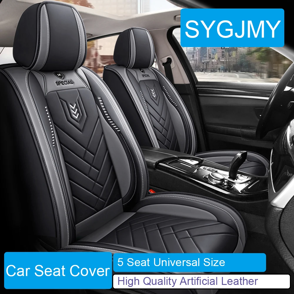 5 Seat PU Leather Car Seat Cover for Opel Astra Insignia Corsa PEUGEOT 206 207 208 308 2008 3008 Lexus ES RX CT Car Accessories