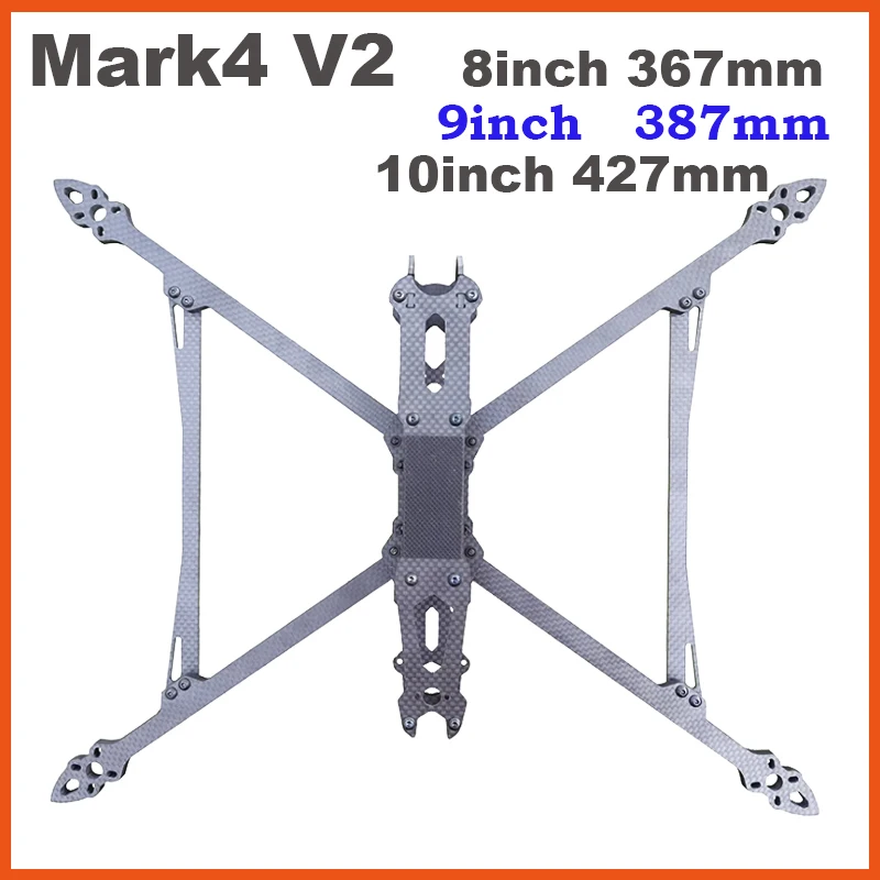 Mark4 V2 Mark 4 8 дюймов 367 мм/9 дюймов 387 мм/10 дюймов 427 мм 3K Углеродное волокно TrueX рамка для FPV камеры комплект Готово