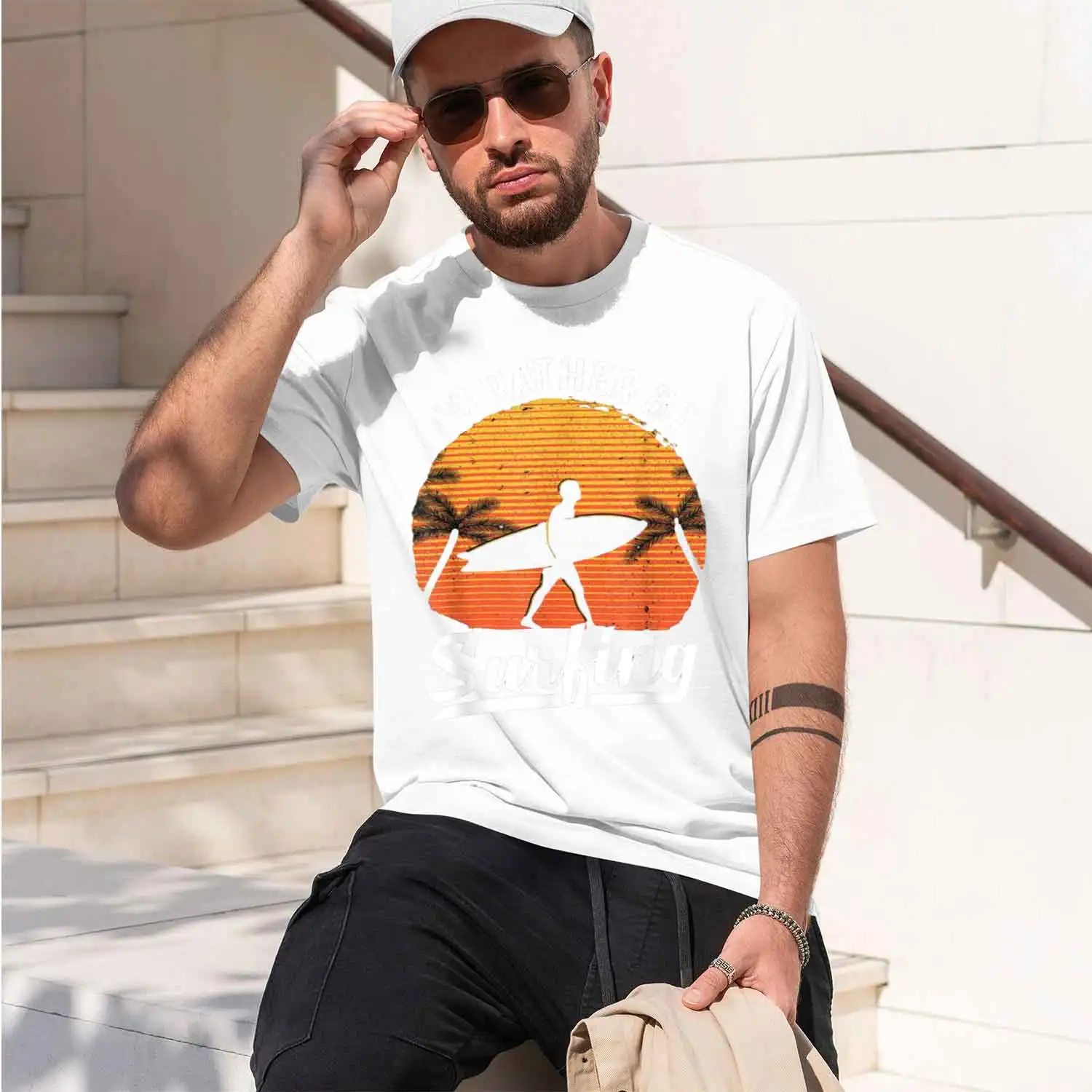 Cool Surf for Men Women Surfing Retro Surfer set T-Shirt Graph T Shirts Vintage T Shirt Men Clothing Streetwear 2026 New Model M