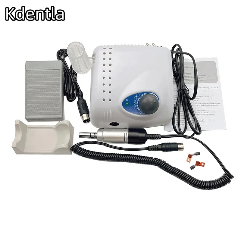 65W Dental Polishing Machine STRONG 210 Micromotor + E Type Handpiece Nail Drills Manicure Machine Electric File Bits