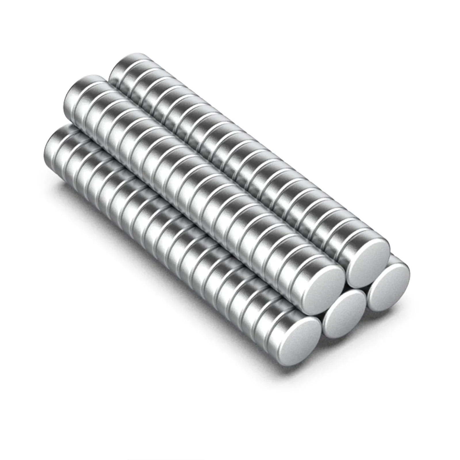 100 peças 6x2mm ímãs redondos fortes para geladeira, faça você mesmo, construção, ciência, artesanato, educação