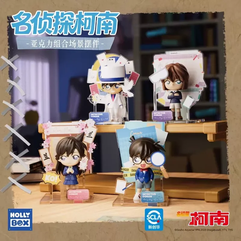 

Новые акриловые фигурки-подставки «Детектив Конан» в слепых коробках: коллекционные аниме-фигурки Хайбара Ай и Мори Ран, декор для рабочего стола, праздничный подарок