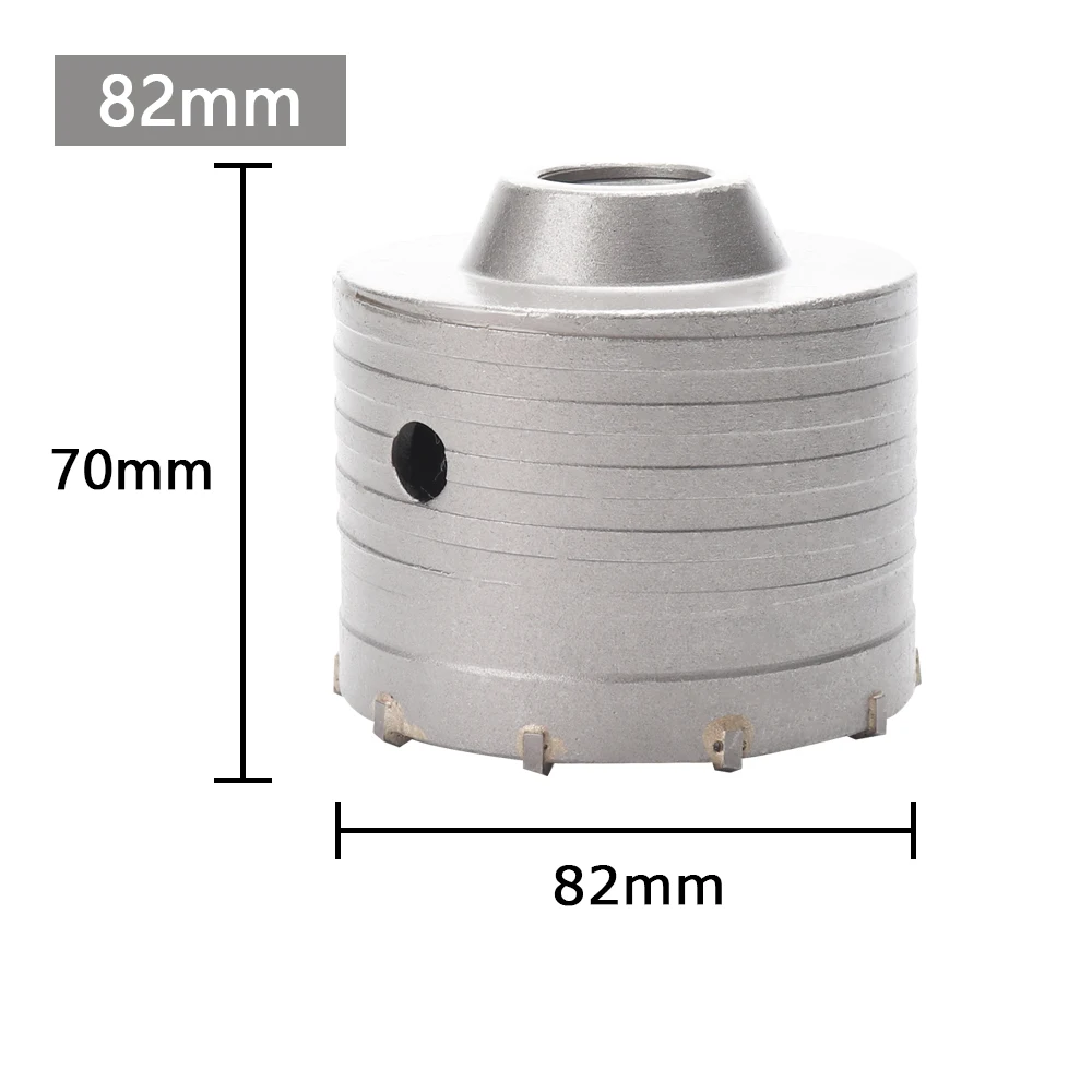 1Pc 30-150mm Boren kroon voor Betonnen Muur Gatenzaag SDS PLUS Hamerboor set met Ronde As Cement Steen Cutter Tool