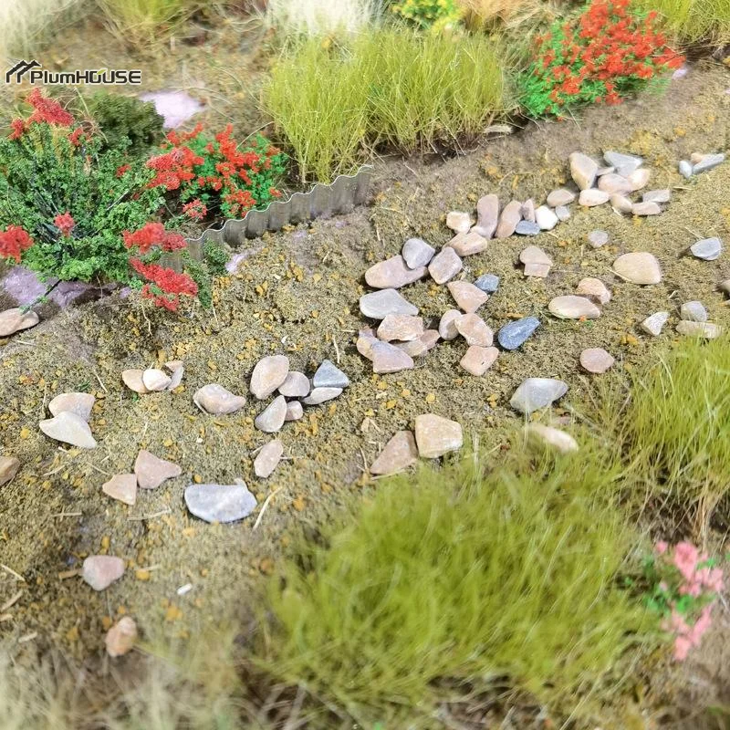 Box 100g Micro-Sized Imitation Stones for DIY Sand Table Landscape, Train Road Building