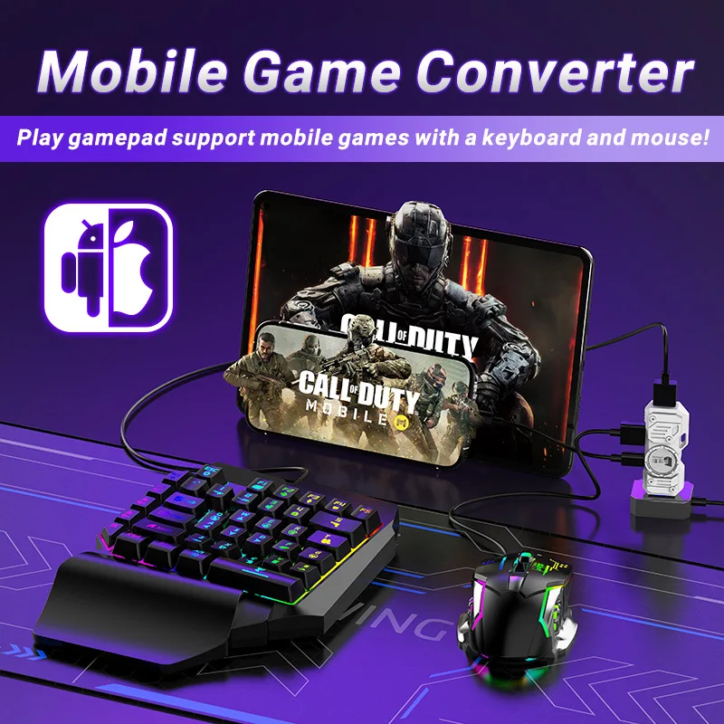 

Gamwing M9 Mobile Game Converter Digital Cable Accessory for Android & iOS Call of Duty Game Adapter Consumer Electronics