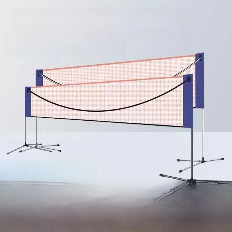 

Портативная сетка для бадминтона, для использования в помещении и на улице, легко перемещаемая, складная, стандартная сетка для домашнего использования и открытых площадок.