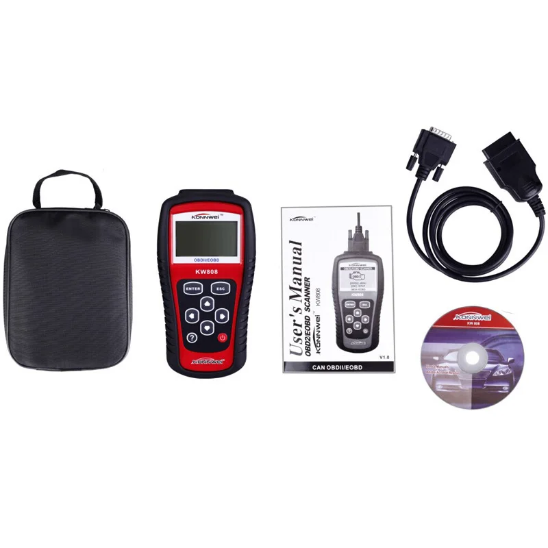 KW808 Universal Auto OBDII EOBD Codeleser-scanner OBD2 Diagnose Scan-werkzeug OBD II 2 PK Maxiscan MS509 ODB ODB2 Scaner