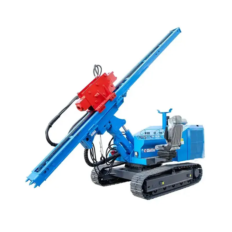 Hydraulic Crawler Photovoltaic Drill Rig Solar Photovoltaic Pile Driver Machine Industry-leading pile drivers For Solar