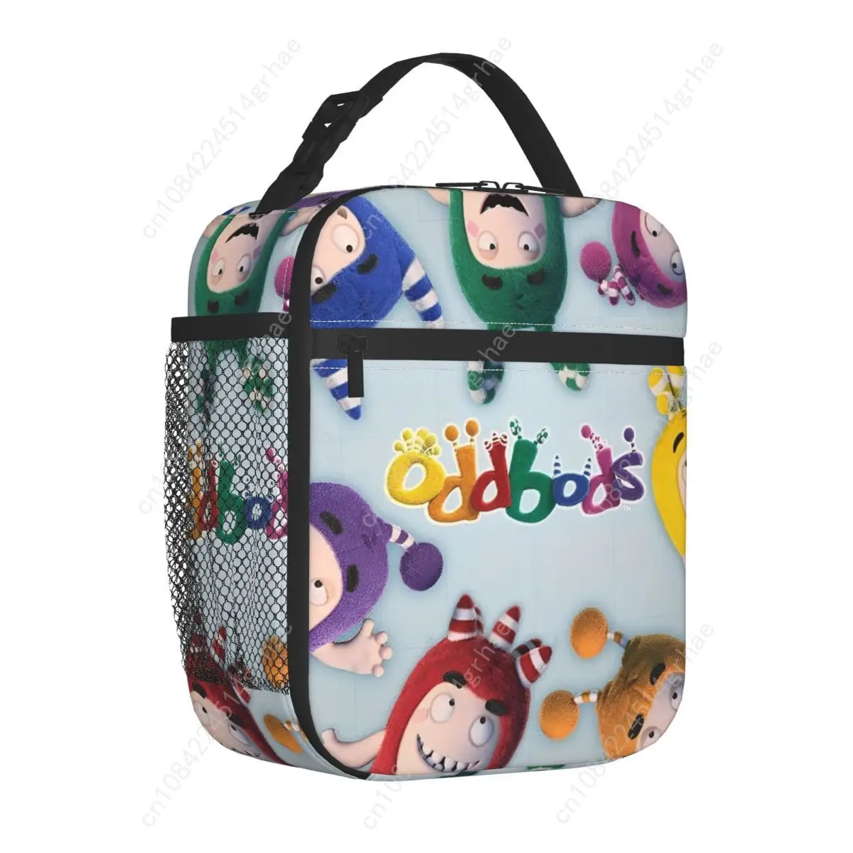 Oddbodes Anime Bubble Trouble Merch Insulated Lunch Bag For Travel Food Storage Bag Portable Cooler Thermal Lunch Boxes