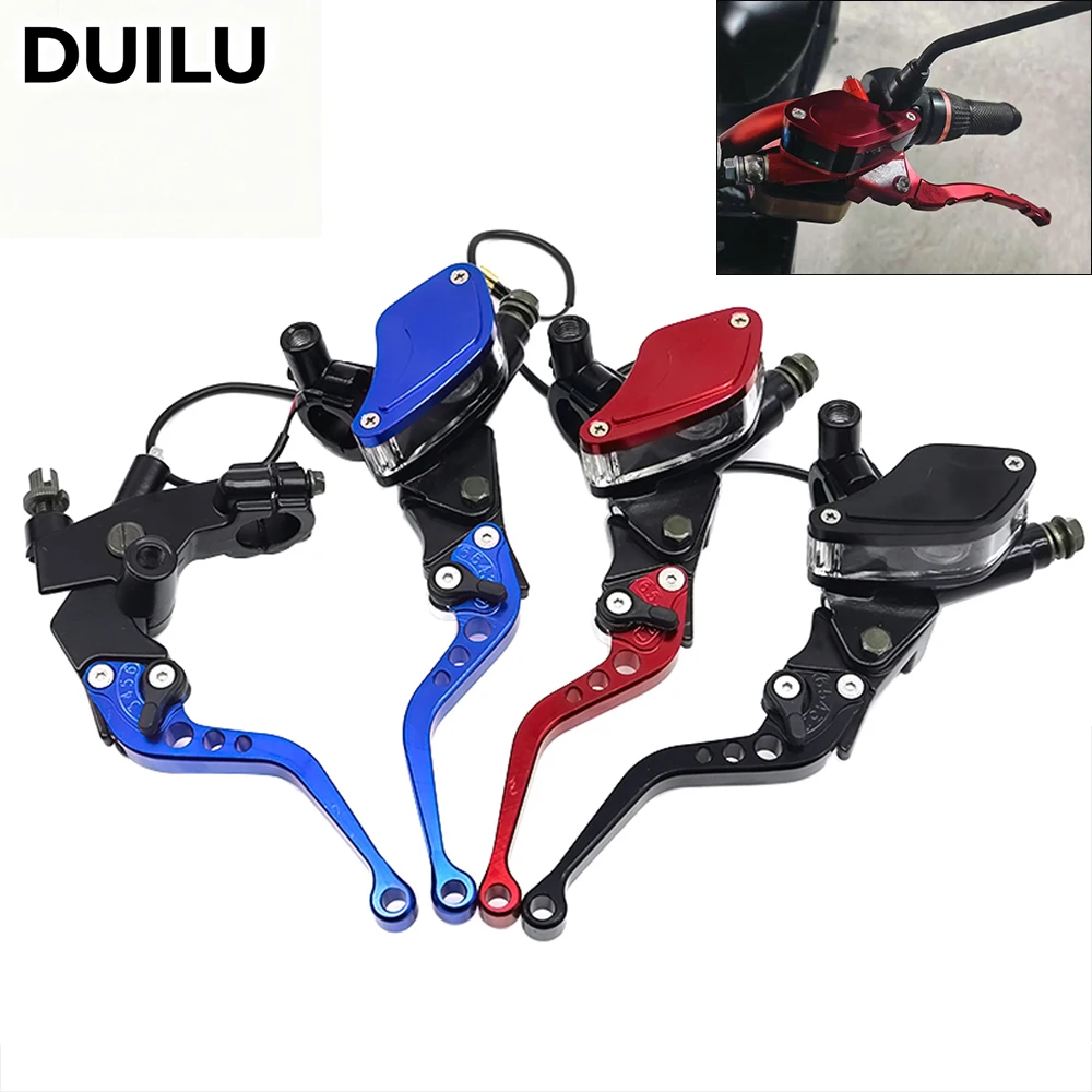 

Motorcycle Universal 22mm Handlebar Master Cylinder Levers Handle Hydraulic Brake Pump Clutch CNC For Yamaha Honda Kawasaki