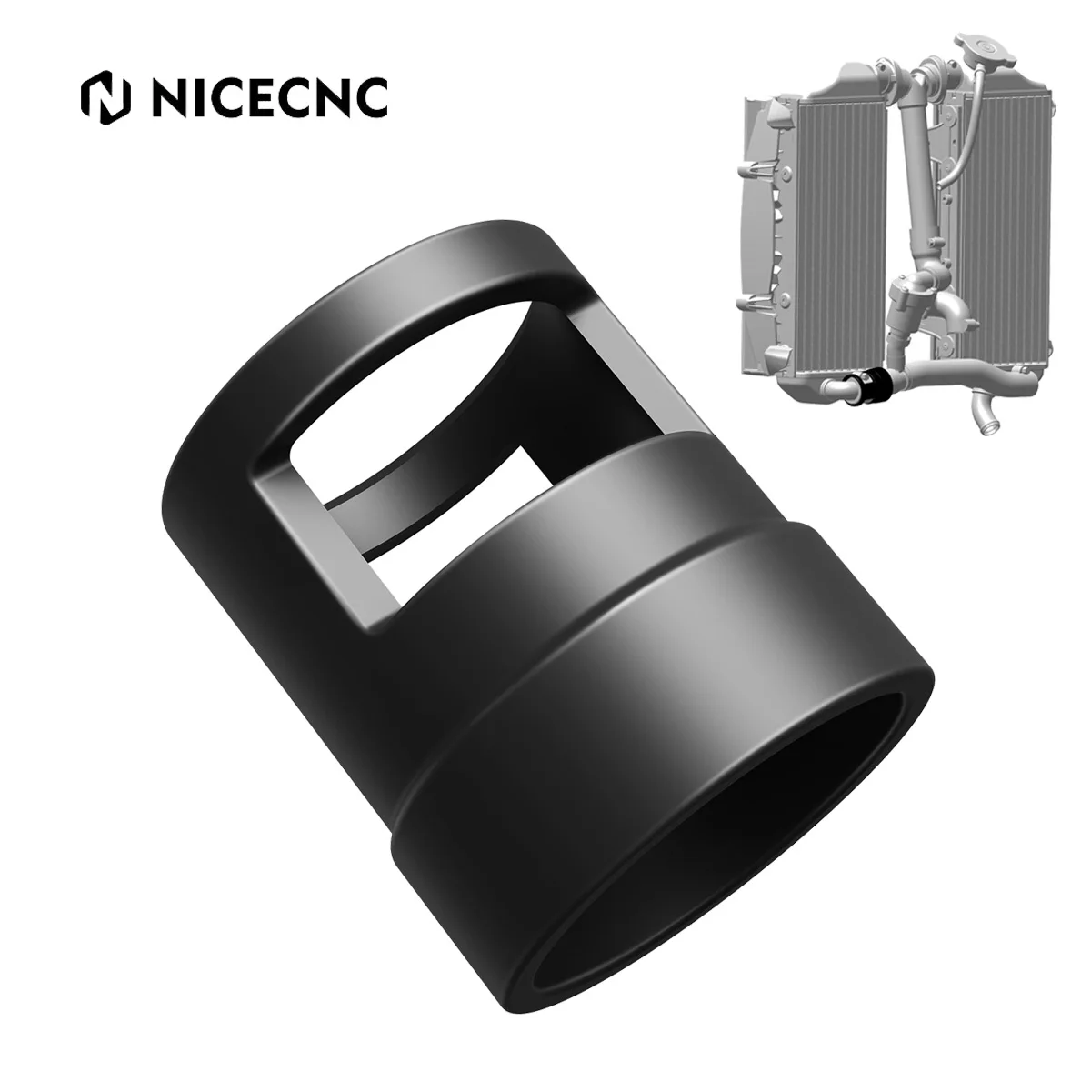 NiceCNC For Husqvarna FE TE TEI 150 250 300 350 400 450 501 2020 2021 2022 2023 Engine Radiator Hose Guard Protector Polyamide