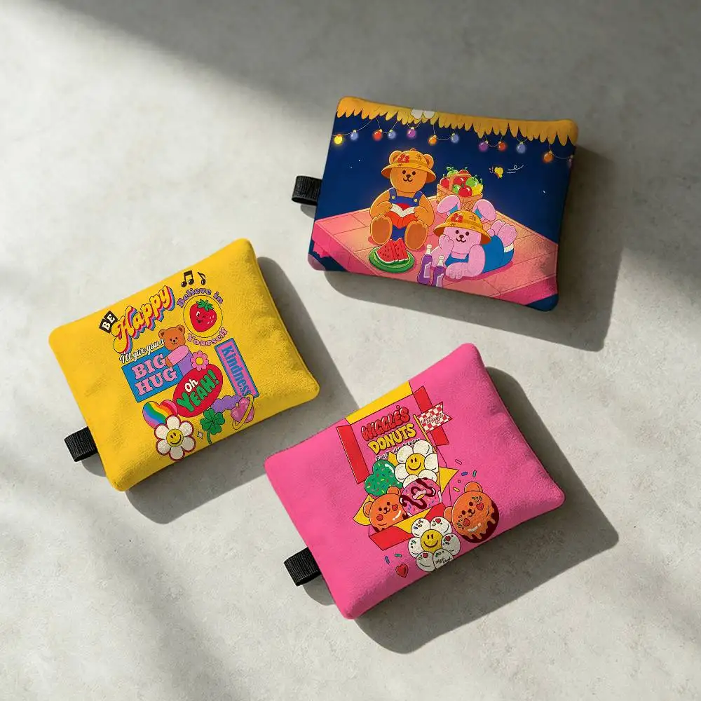 Fashion W-WiGglE-E Waterproof Zipper Coin Purse Lightweight Hanging Key Pouch Card Holder For Daily Use