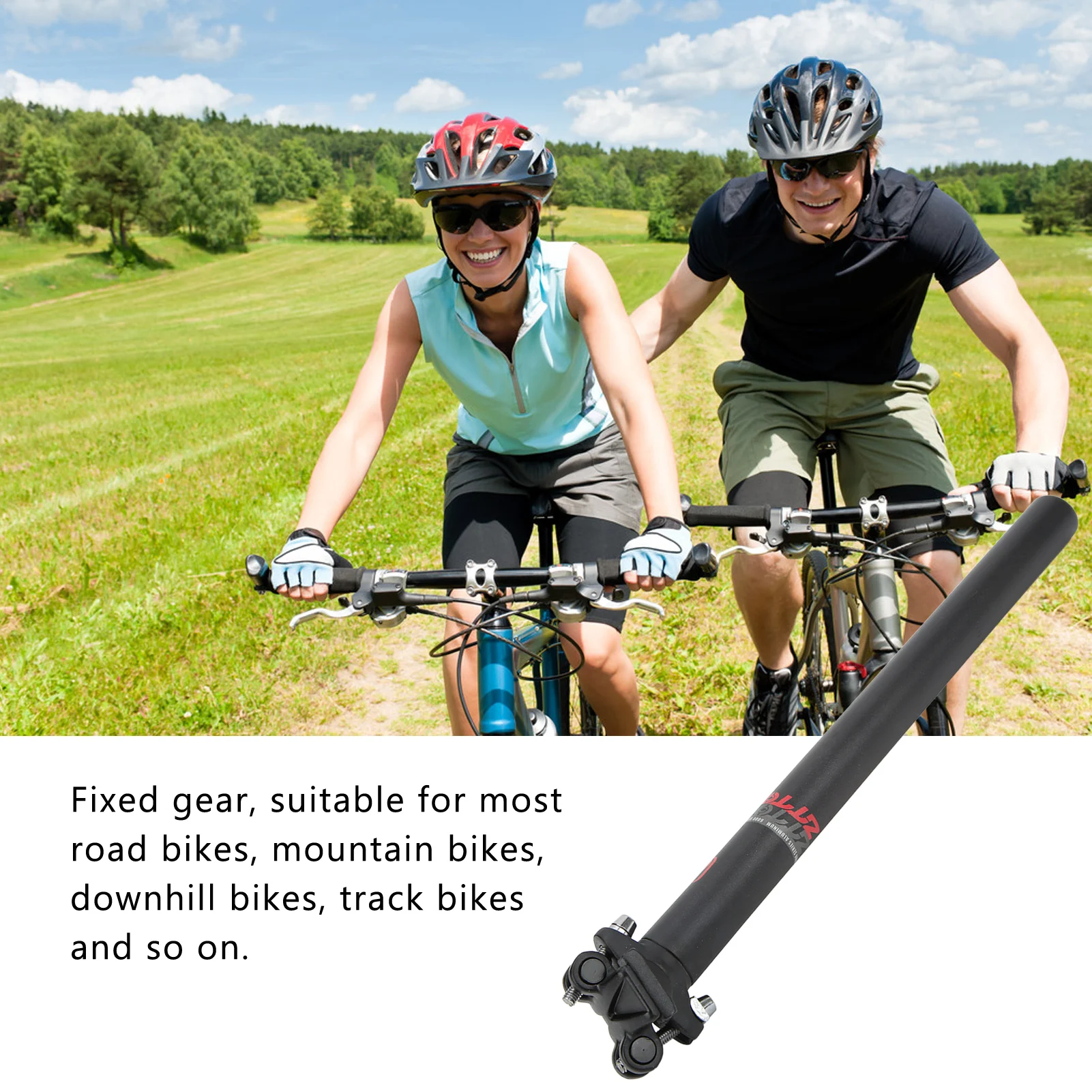 

ZTTO Mountain Bike Seat Post Adjustable Cushion Angle Bicycle Seat Tube Simple Operation Durable Bike Accessories for Cycling