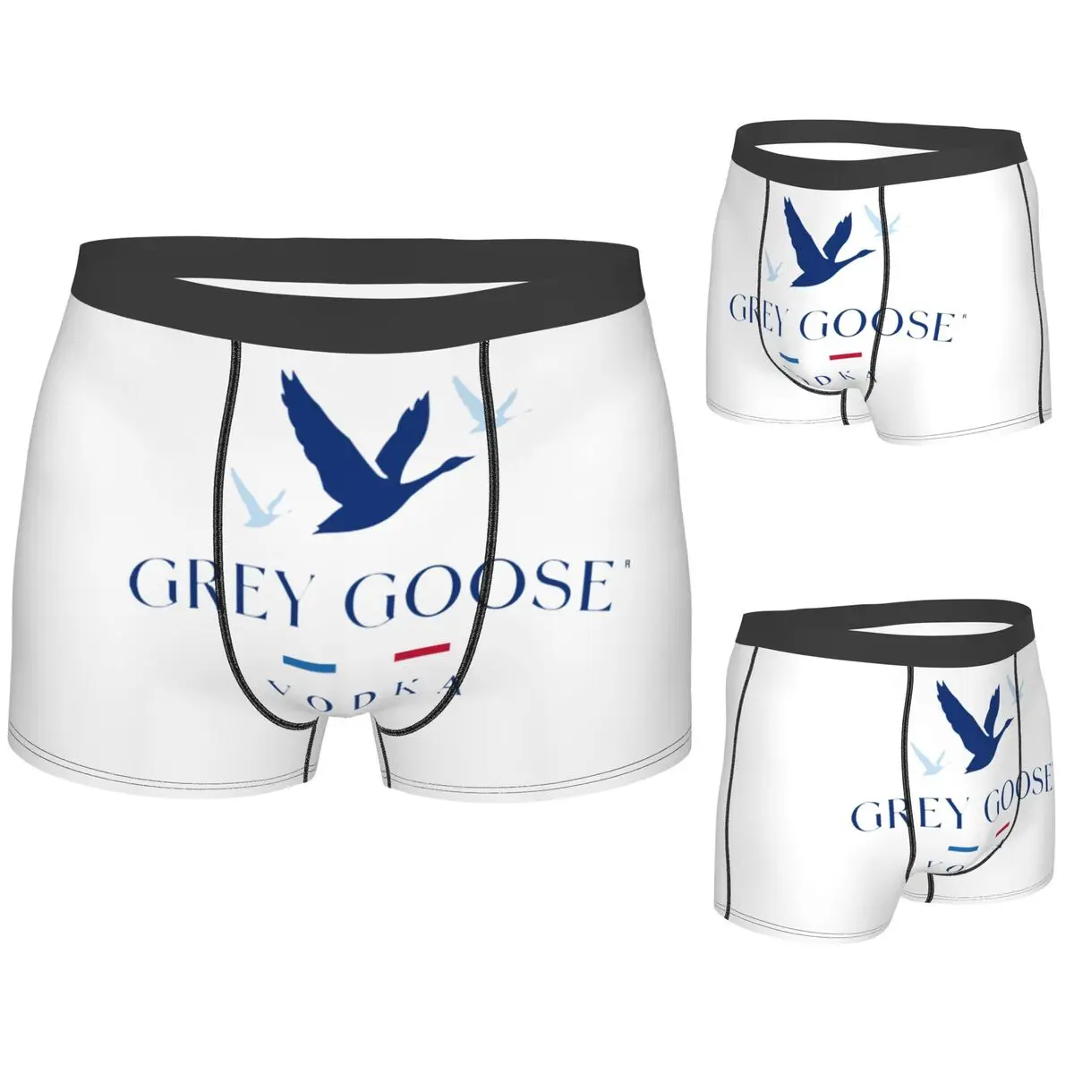 

Boxer Underpants Shorts Grey Goose Vodka Panties Male Breathable Underwear for Homme Man Boyfriend Gift