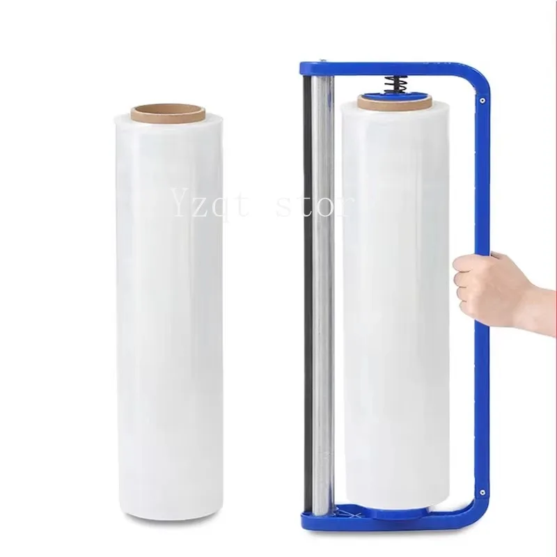 Industrial Manual Stretch Film Winder Tensioner with Handle Wrapping Film Dispenser Stand for Packing Machine Use