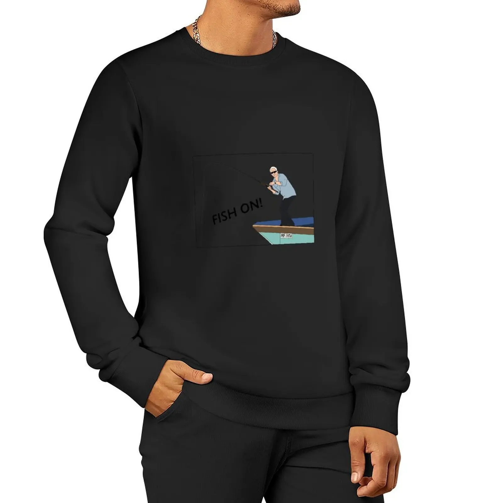 

Jeremy Wade - Fish On! Pullover Hoodie men's winter sweater men's sweat-shirt new in sweatshirts