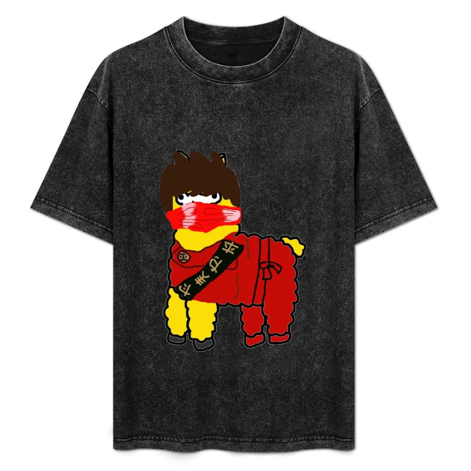 

Kai The Ninja Alpaca T-Shirt anime figures korean fashion tops clothes for men