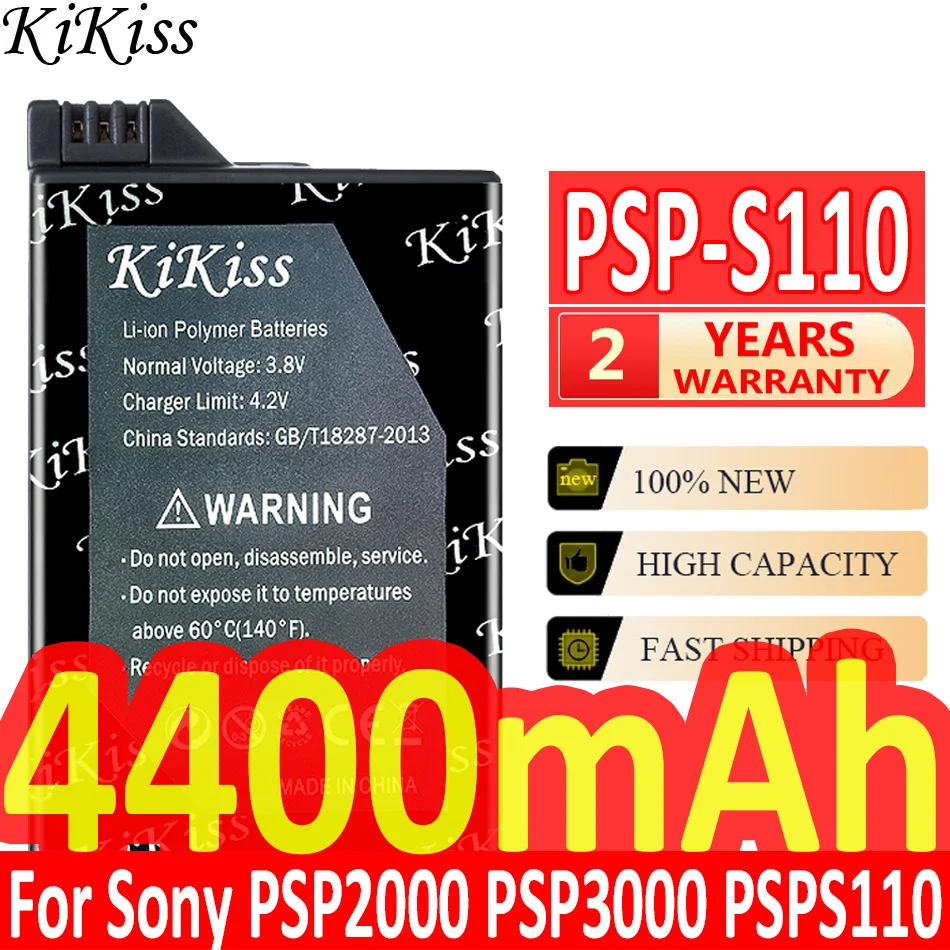 Good Low-Temperature Performance 4400mAh Psp-S110 Game Console Battery For Sony PSP2000 PSP3000 For Psp S110