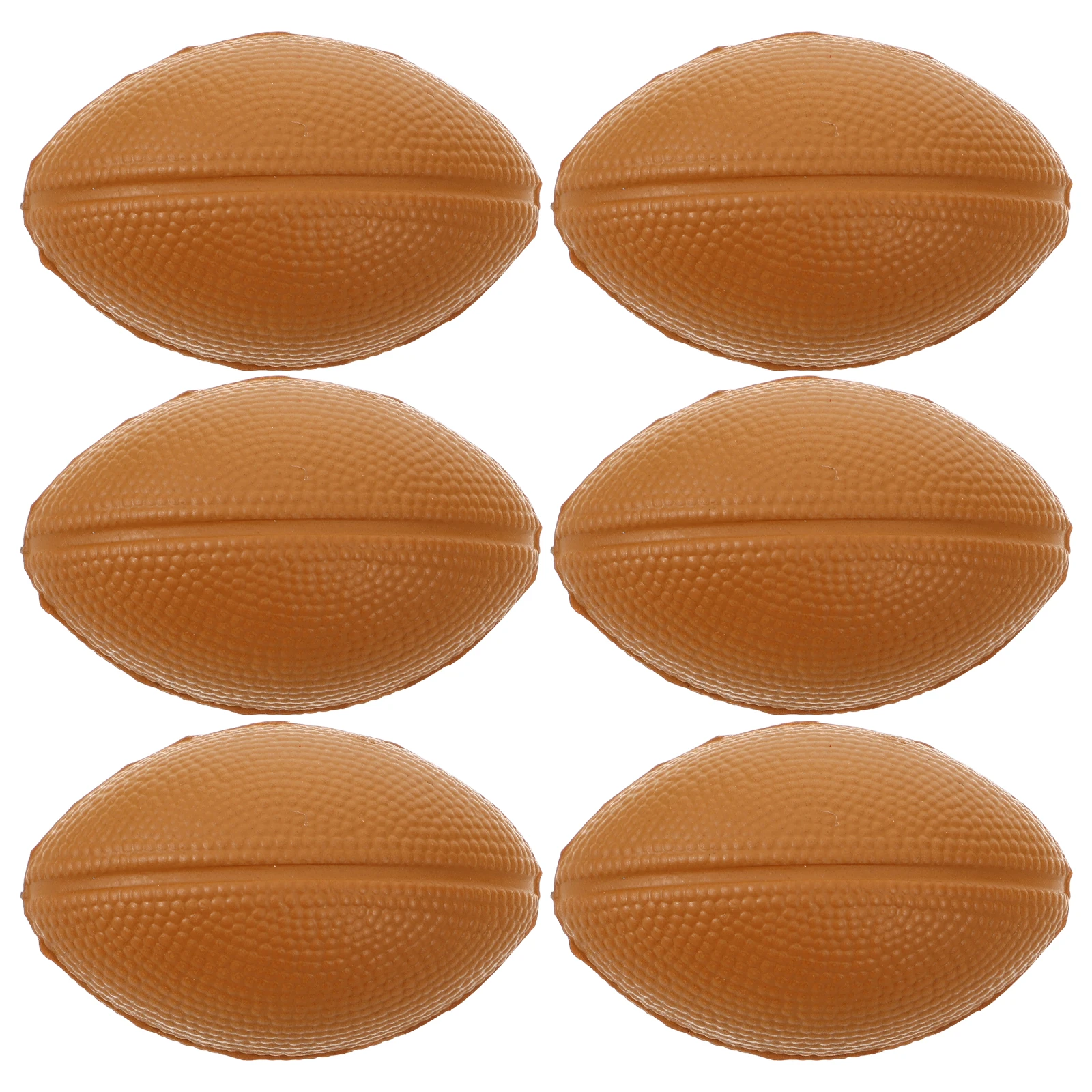 10 stuks ballen 4 cm pu materiaal zachte bruine kleur draagbare ontspanning speelgoed zintuiglijke ballen mini voetbalhelm