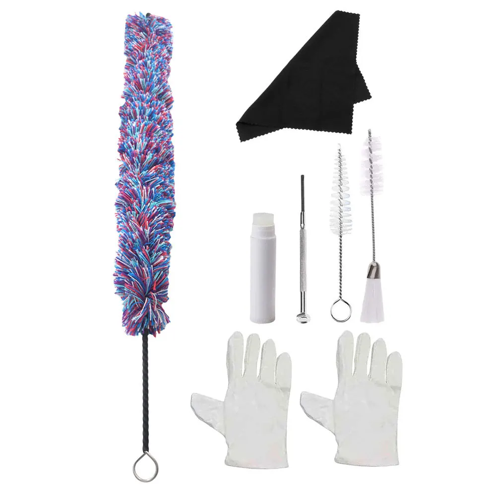 

1 Set Saxophone Cleaning Cloth Brush High Grade Reusable Microfiber Wipe For Delicate Surfaces Durable Non-Fading Long Lasting