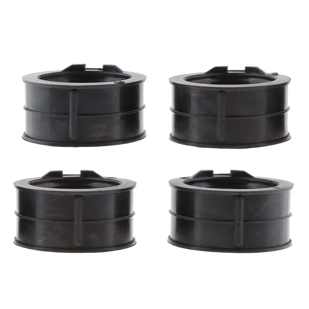 4 Pcs Intake Carburetor Adapter Interface Insulator Glue for Yamaha XJ600