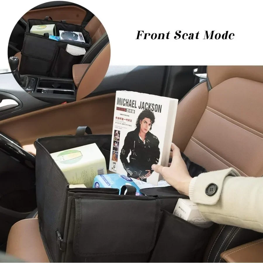 منظم صندوق السيارة SUV - مساحة تخزين مقاومة للماء مكونة من 8 جيوب مع أشرطة قابلة للتعديل، تصميم قابل للطي وقوي للمساحة القصوى