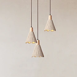 Japanese Wabi Sabi Creative Homestay Studio Pendent Lights Nordic Minimalist Restaurant Bedroom Micro Cement Led Ceiling Lamp