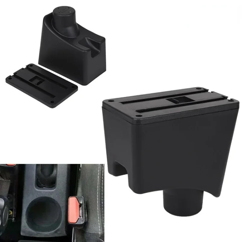 For Renault Dacia Sandero Logan Armrest Box 2013 - 2017 Rotatable Central console storage box ashtray USB Charging with Automobi