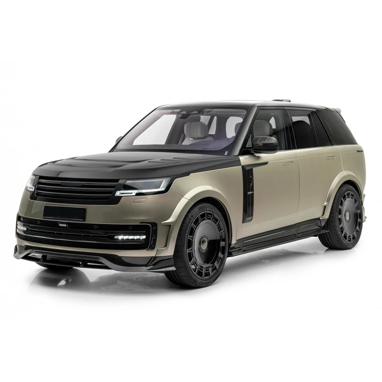 طقم جسم عريض من ألياف الكربون الجافة من النوع MSY لسيارة لاند روفر رينج روفر 2022 غطاء محرك السيارة الخلفي سبويلر سقف سبويلر #2